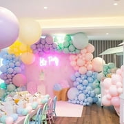 100-Pack 10-Inch Pastel Balloons – Latex Balloons in Soft Rainbow Colors for Graduation, Baby Shower, Gender Reveal, Easter \u0026 Birthday Party Decorations
